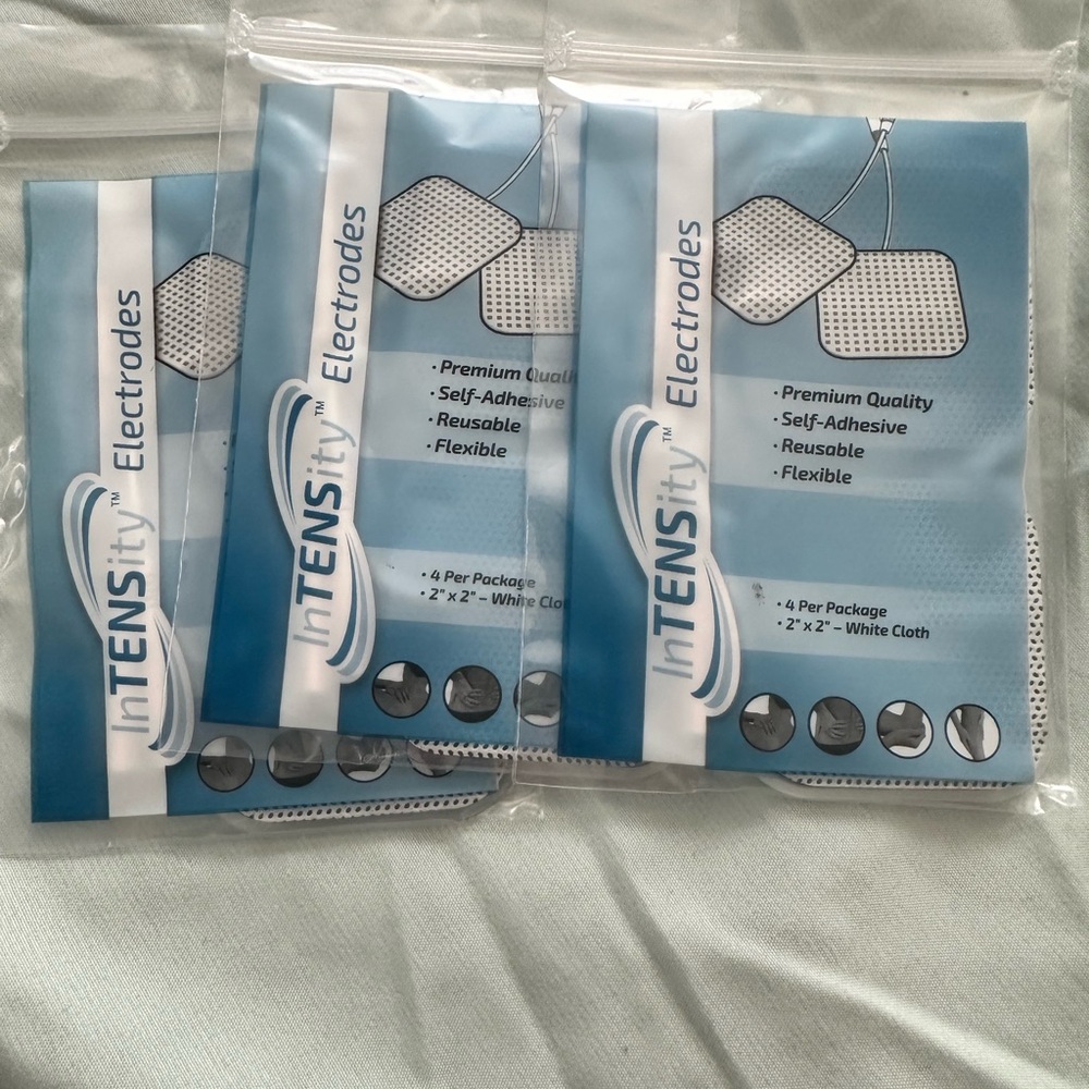 3 packs of 4: InTENSity Electrode Pads - Blue and White Design